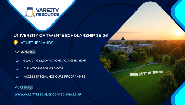 University of Twente Scholarship (UTS) 2025‑26 – Netherlands
